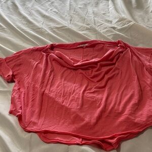 We The Free Coral Short Sleeve Top